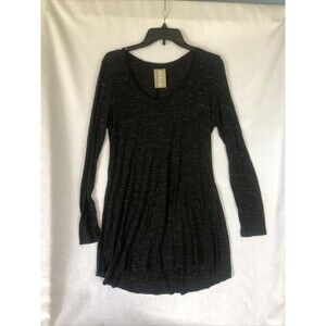 Anthropologie Dolan Left Coast Light-Weight Knit Dress, Black Heather, Soft, Med